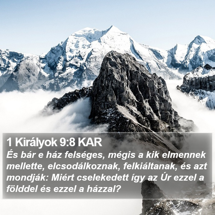 1 Királyok 9:8 KAR Bible Study