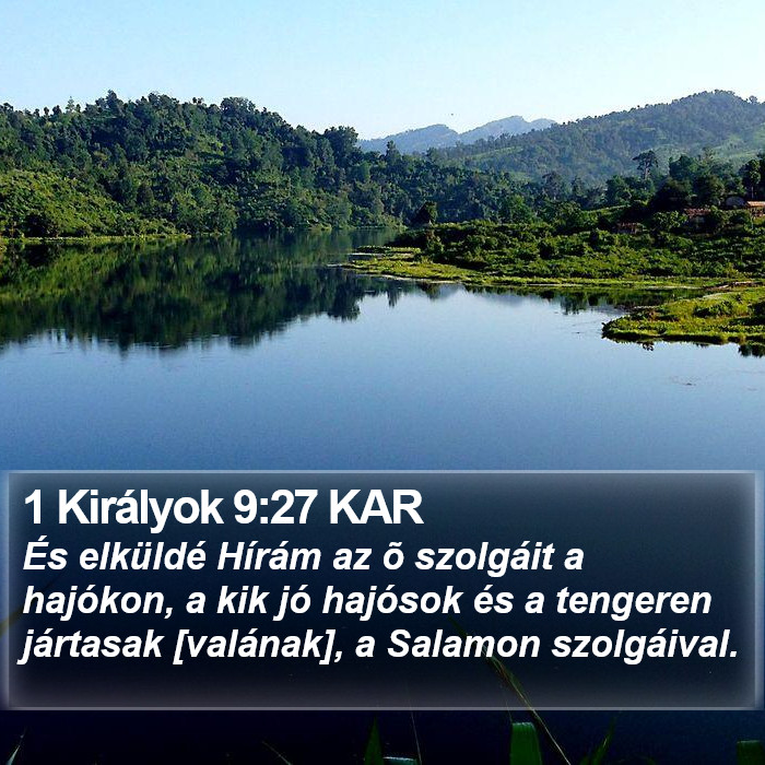 1 Királyok 9:27 KAR Bible Study