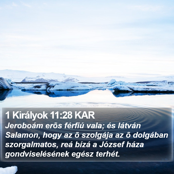 1 Királyok 11:28 KAR Bible Study