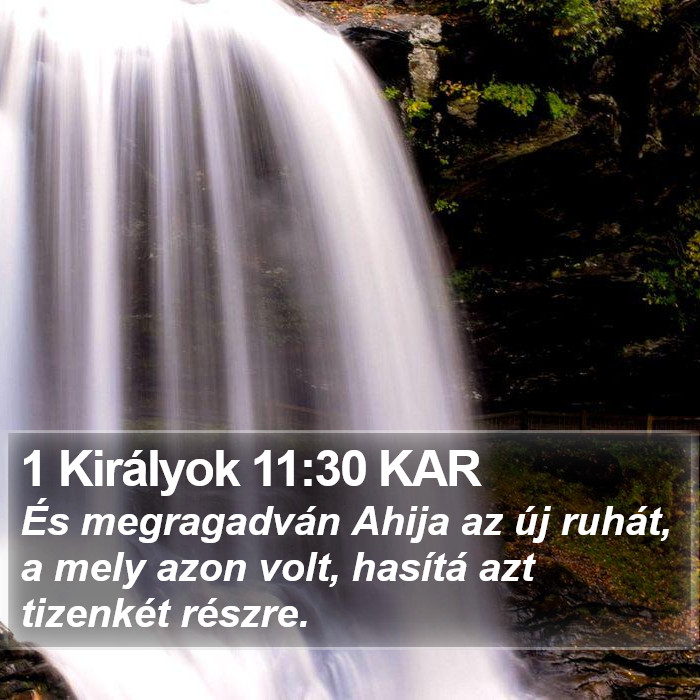 1 Királyok 11:30 KAR Bible Study