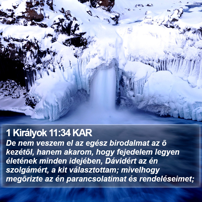 1 Királyok 11:34 KAR Bible Study