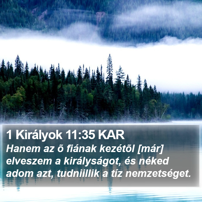 1 Királyok 11:35 KAR Bible Study