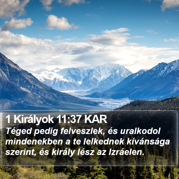 1 Királyok 11:37 KAR Bible Study