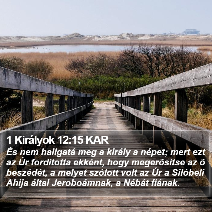 1 Királyok 12:15 KAR Bible Study