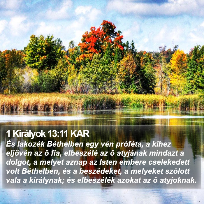 1 Királyok 13:11 KAR Bible Study