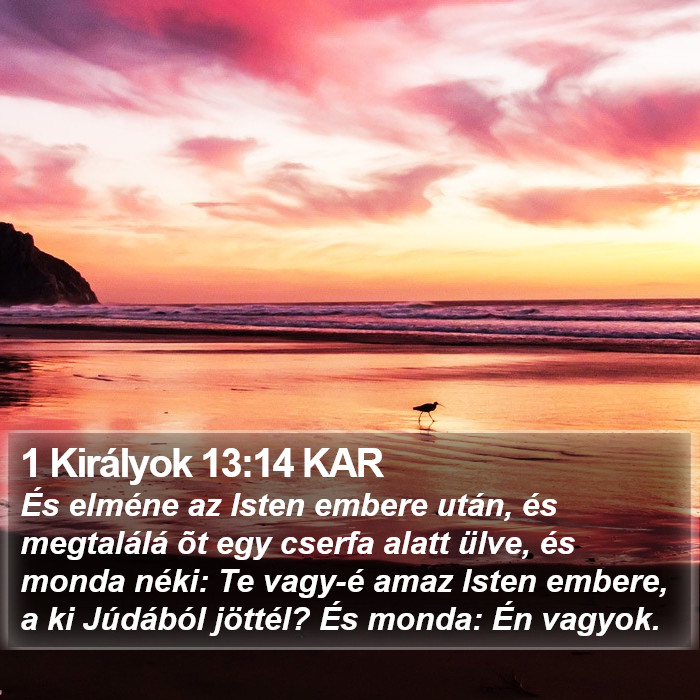 1 Királyok 13:14 KAR Bible Study