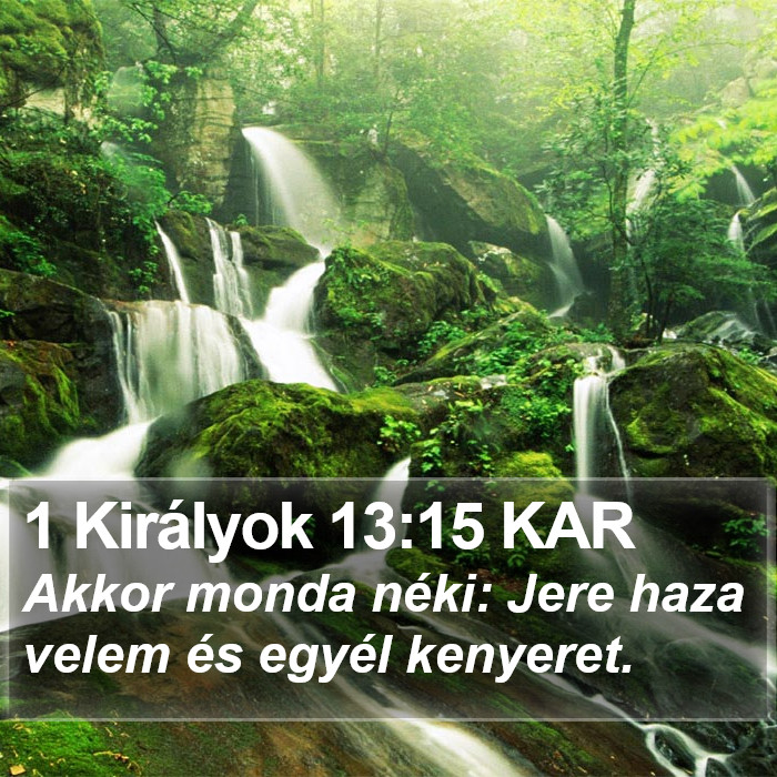 1 Királyok 13:15 KAR Bible Study