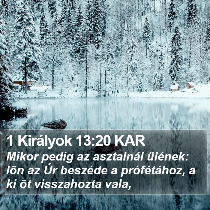 1 Királyok 13:20 KAR Bible Study