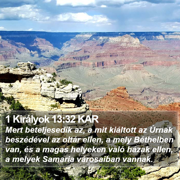 1 Királyok 13:32 KAR Bible Study