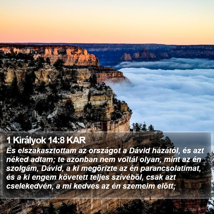 1 Királyok 14:8 KAR Bible Study