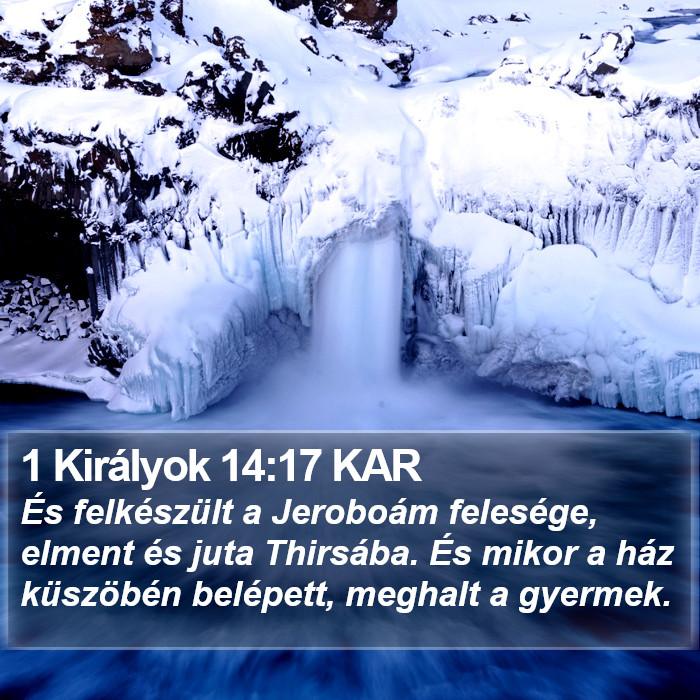 1 Királyok 14:17 KAR Bible Study