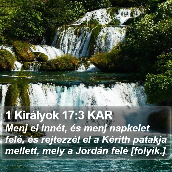 1 Királyok 17:3 KAR Bible Study