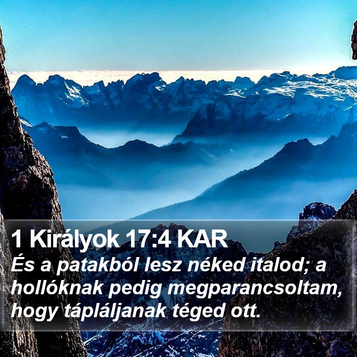 1 Királyok 17:4 KAR Bible Study