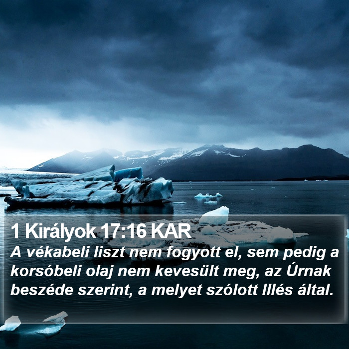 1 Királyok 17:16 KAR Bible Study