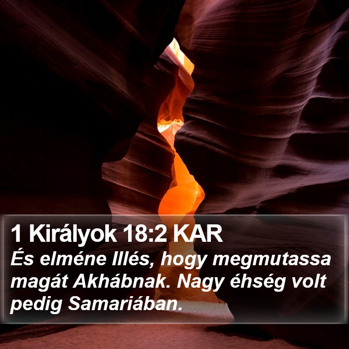 1 Királyok 18:2 KAR Bible Study