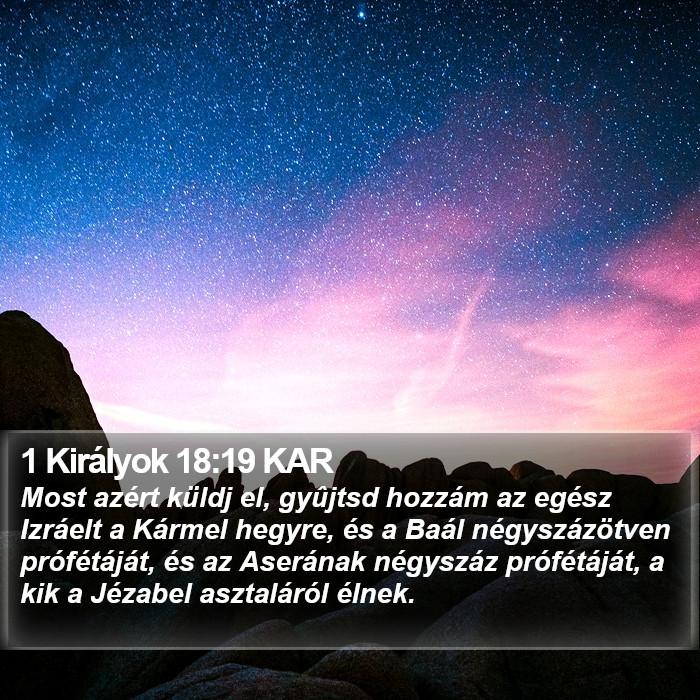 1 Királyok 18:19 KAR Bible Study