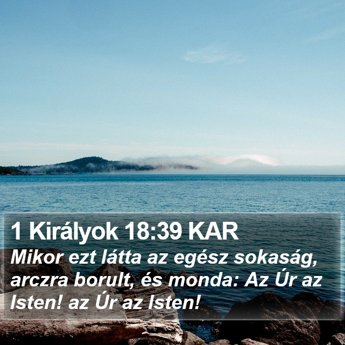 1 Királyok 18:39 KAR Bible Study
