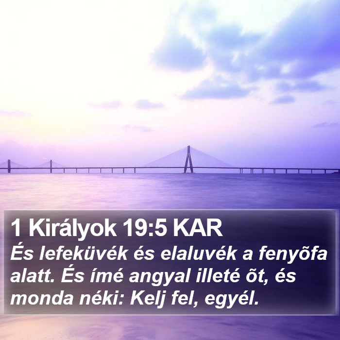 1 Királyok 19:5 KAR Bible Study