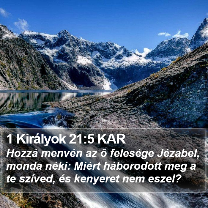 1 Királyok 21:5 KAR Bible Study