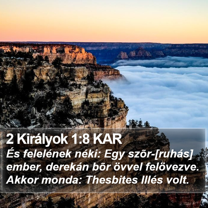 2 Királyok 1:8 KAR Bible Study