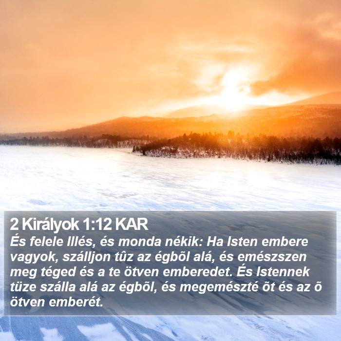 2 Királyok 1:12 KAR Bible Study