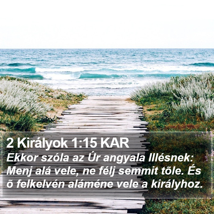 2 Királyok 1:15 KAR Bible Study