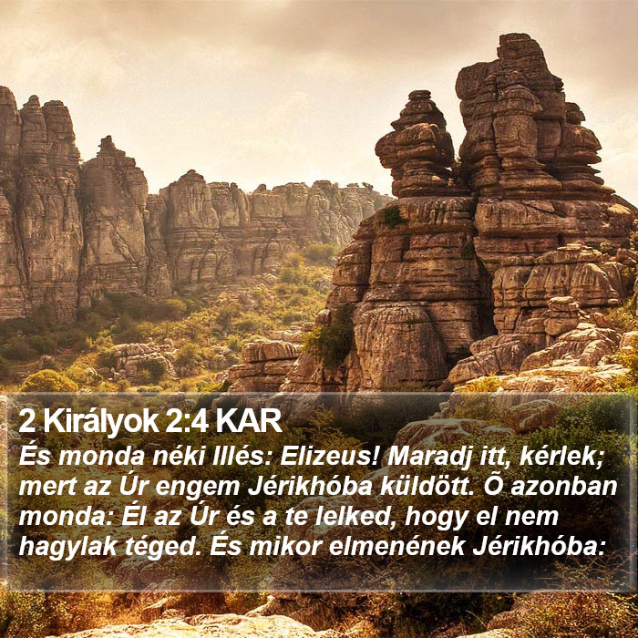 2 Királyok 2:4 KAR Bible Study