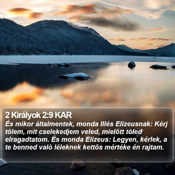 2 Királyok 2:9 KAR Bible Study