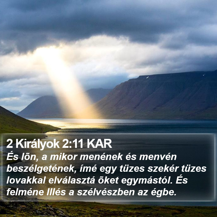 2 Királyok 2:11 KAR Bible Study