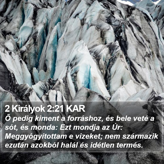 2 Királyok 2:21 KAR Bible Study