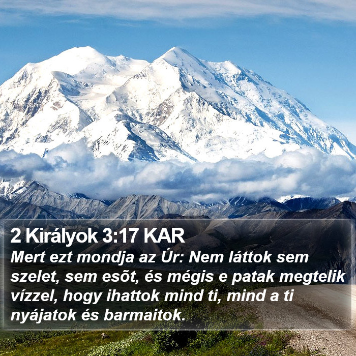 2 Királyok 3:17 KAR Bible Study