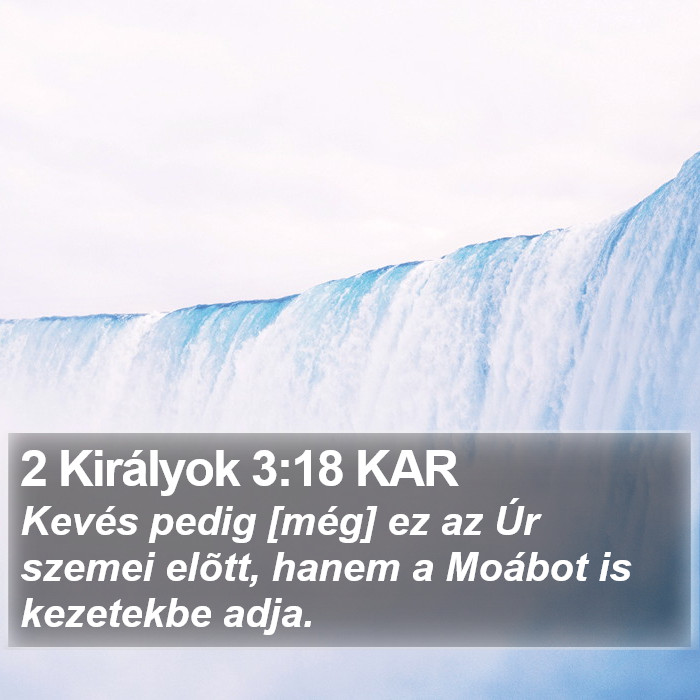 2 Királyok 3:18 KAR Bible Study