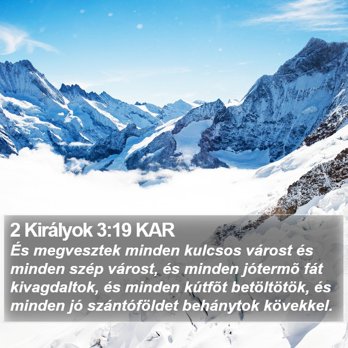 2 Királyok 3:19 KAR Bible Study