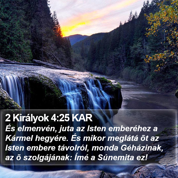 2 Királyok 4:25 KAR Bible Study