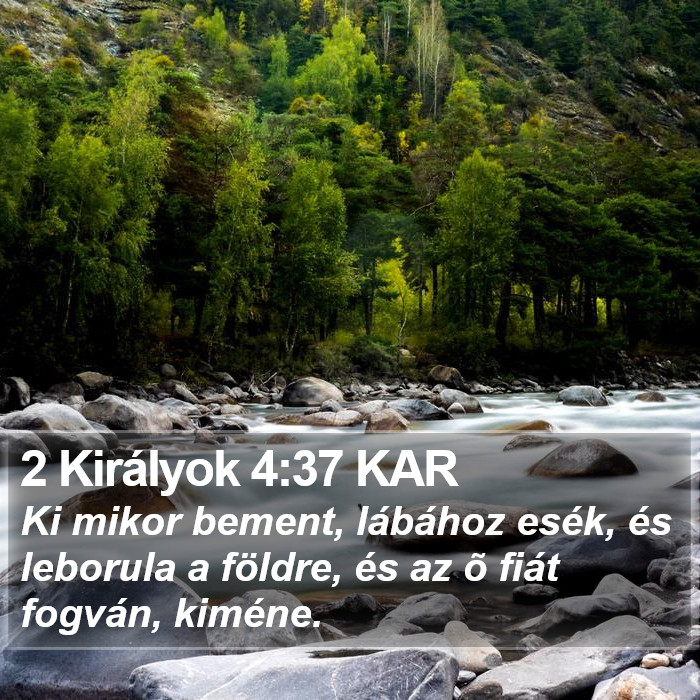 2 Királyok 4:37 KAR Bible Study