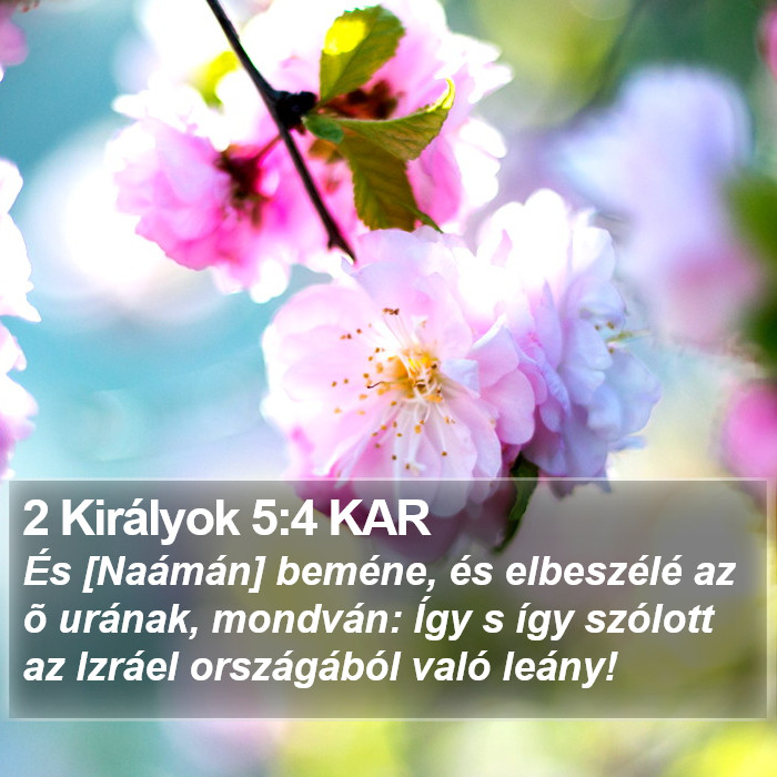 2 Királyok 5:4 KAR Bible Study