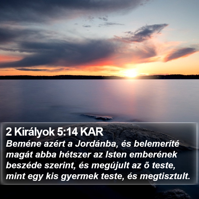 2 Királyok 5:14 KAR Bible Study