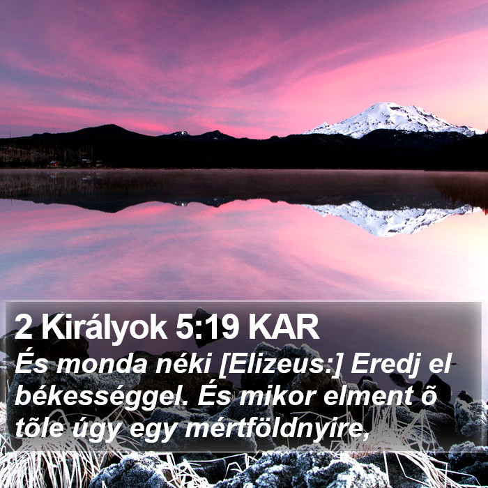 2 Királyok 5:19 KAR Bible Study