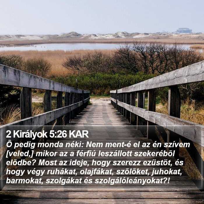 2 Királyok 5:26 KAR Bible Study