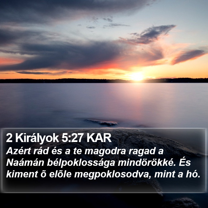 2 Királyok 5:27 KAR Bible Study