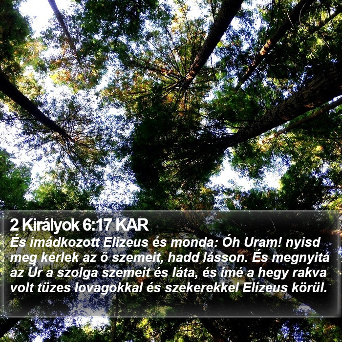 2 Királyok 6:17 KAR Bible Study