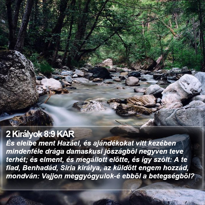 2 Királyok 8:9 KAR Bible Study