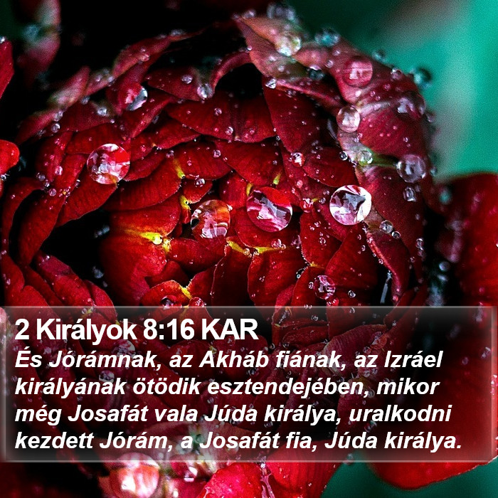 2 Királyok 8:16 KAR Bible Study