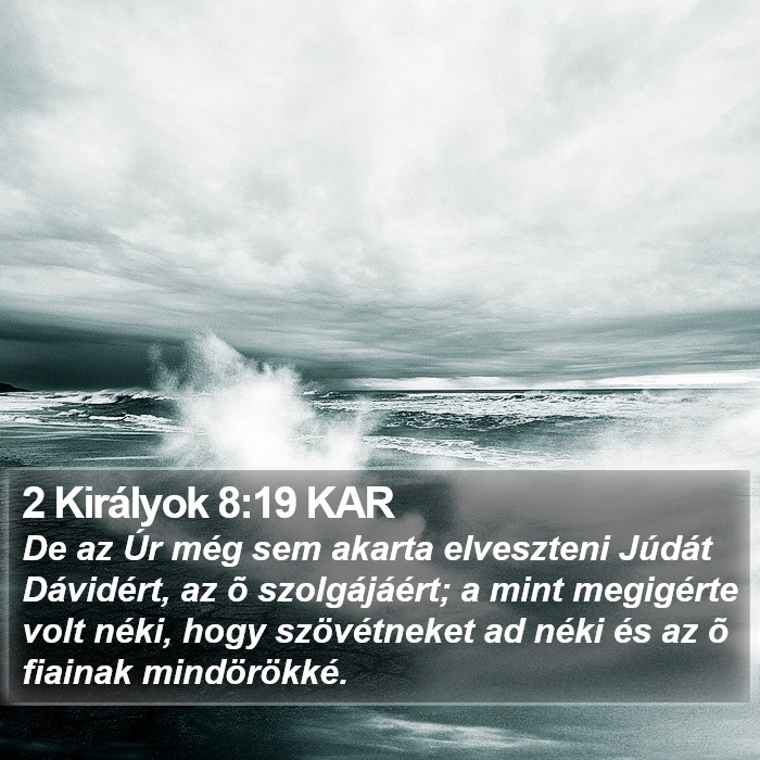 2 Királyok 8:19 KAR Bible Study