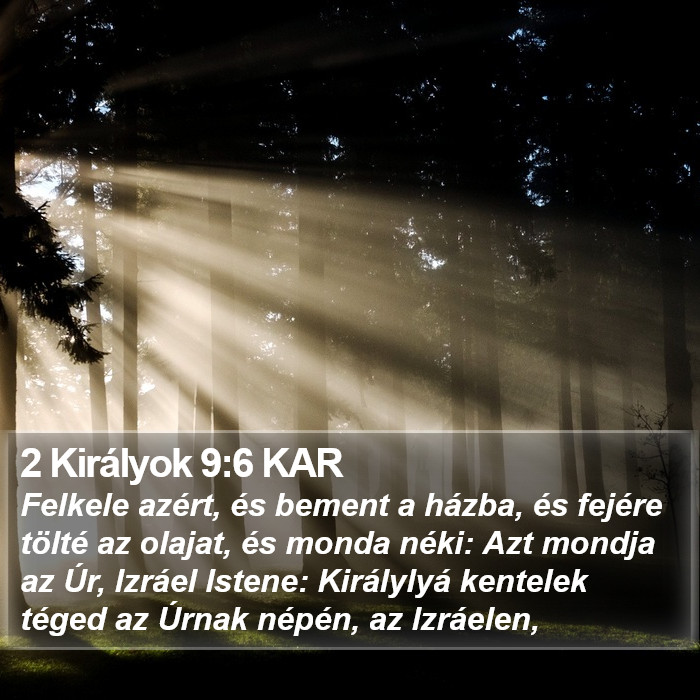 2 Királyok 9:6 KAR Bible Study