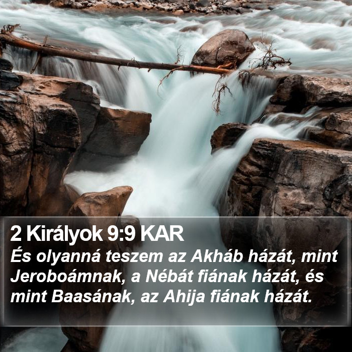 2 Királyok 9:9 KAR Bible Study