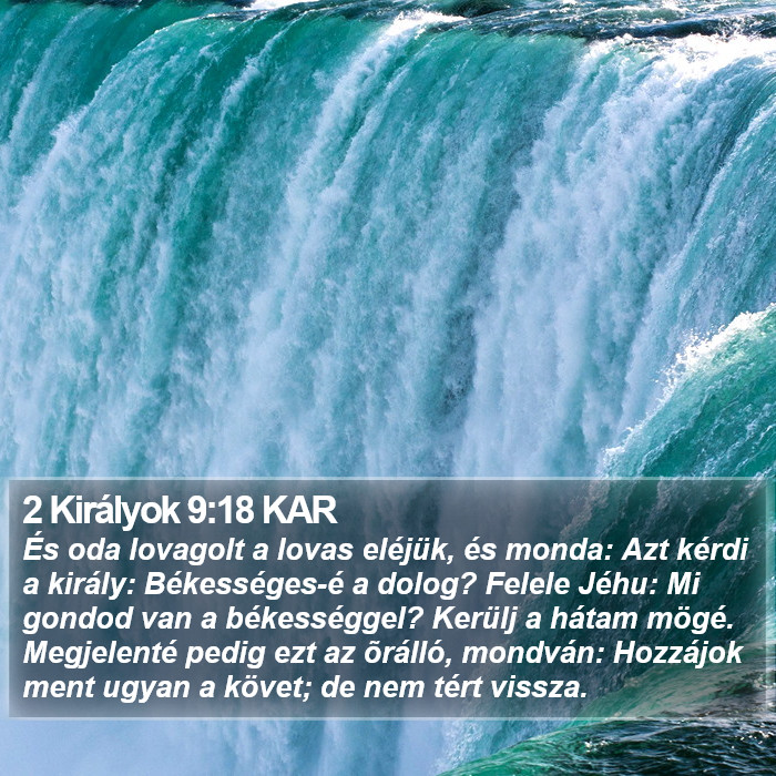 2 Királyok 9:18 KAR Bible Study