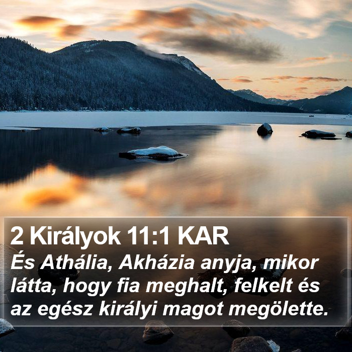 2 Királyok 11:1 KAR Bible Study