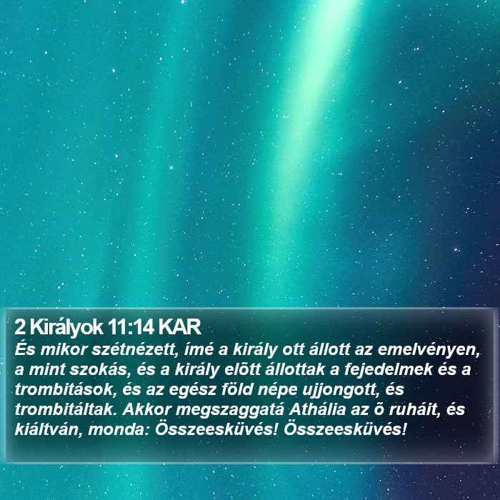 2 Királyok 11:14 KAR Bible Study