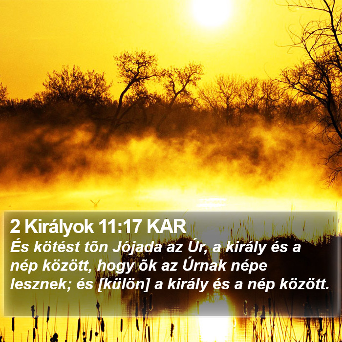 2 Királyok 11:17 KAR Bible Study